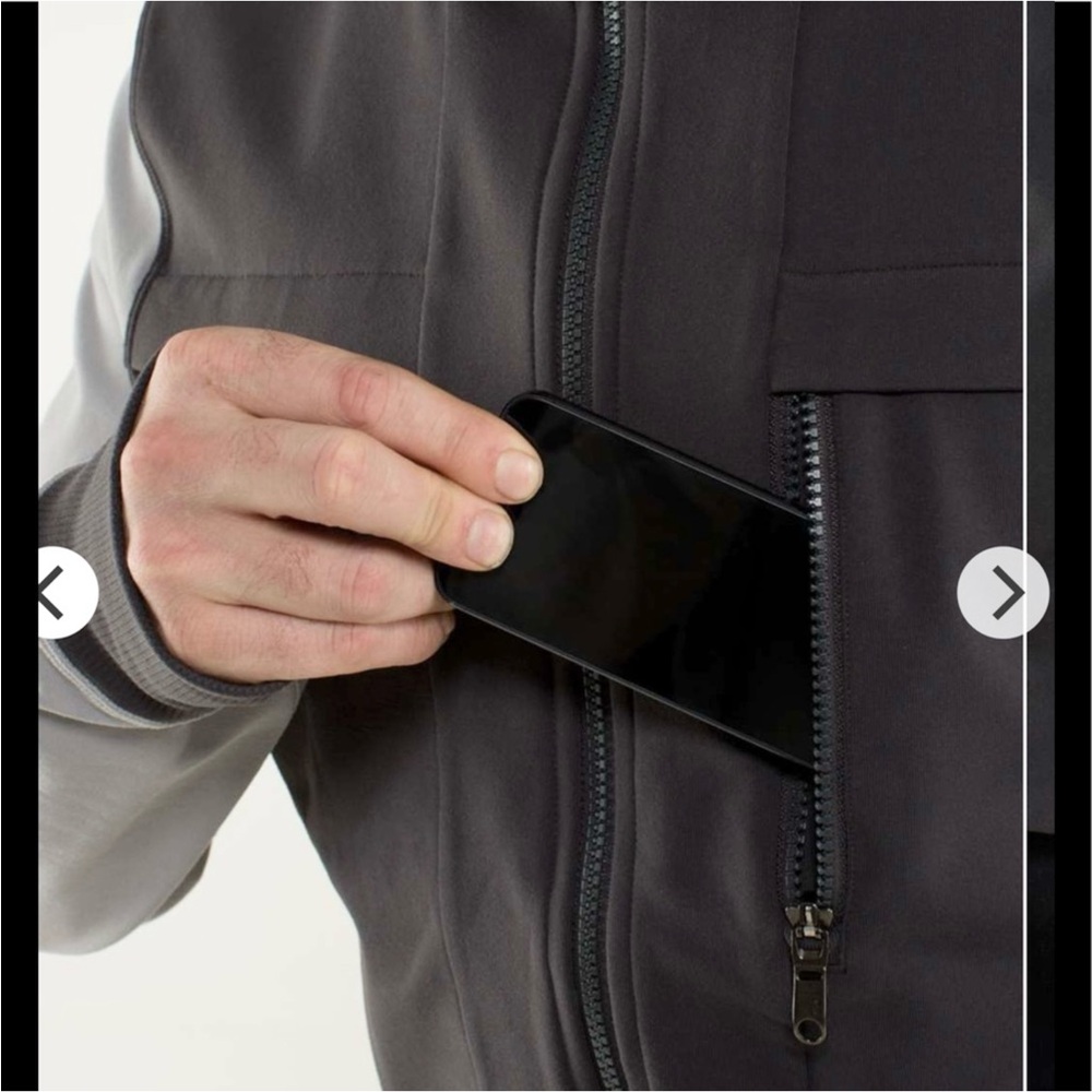 Lululemon Post Gravity Full Zip Jacket Men’s Size Medium Gray - Picture 8 of 10